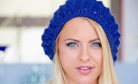 Hot canadian blond cutie Cameron Canada bares her ass 